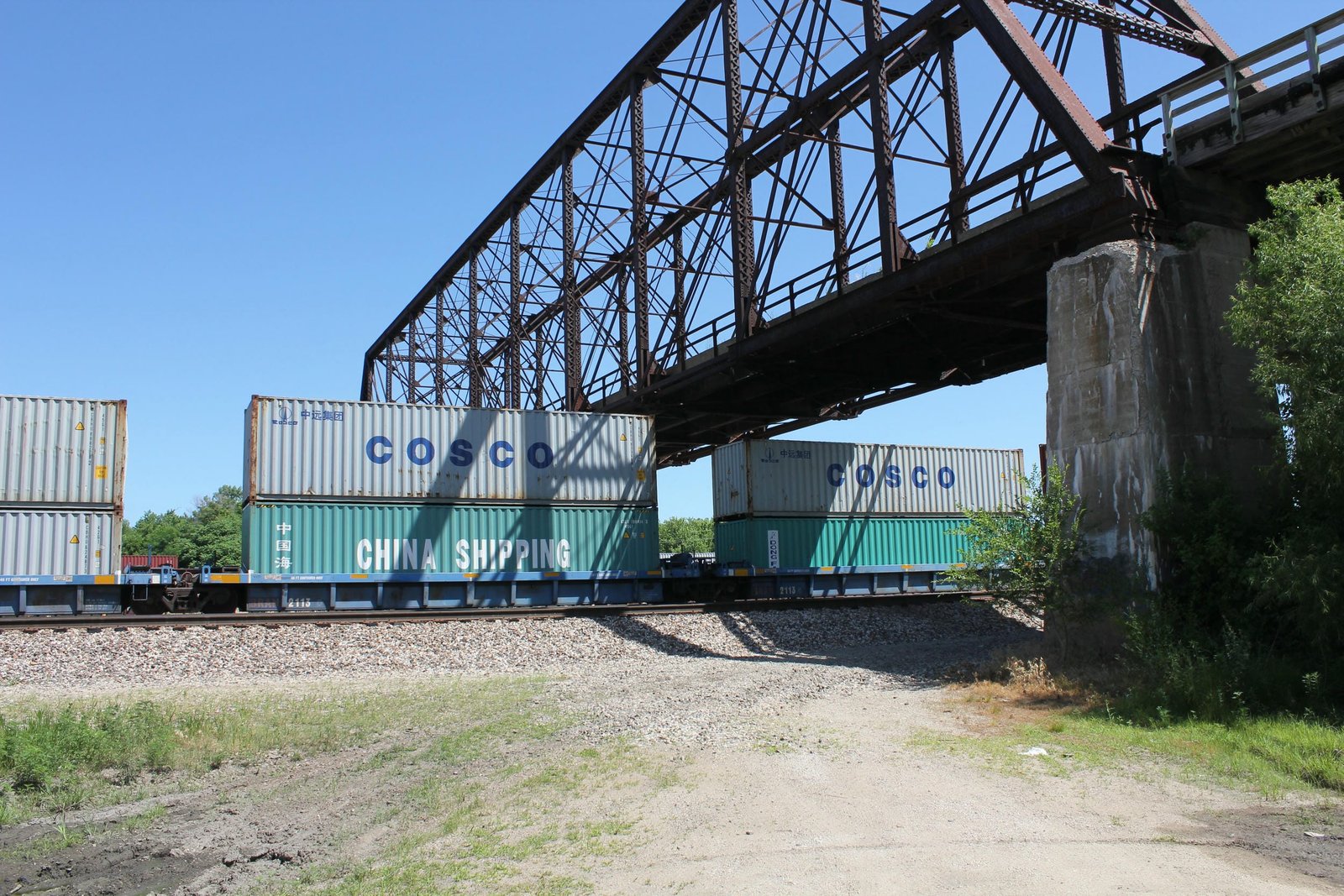 Looking north